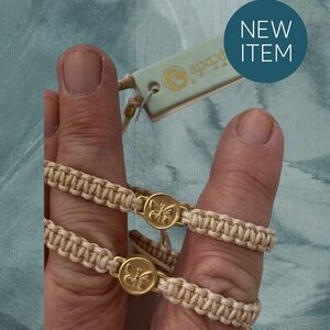 Friendship Bracelet Blush band with Butterfly .